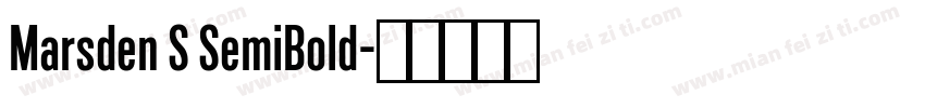 Marsden S SemiBold字体转换